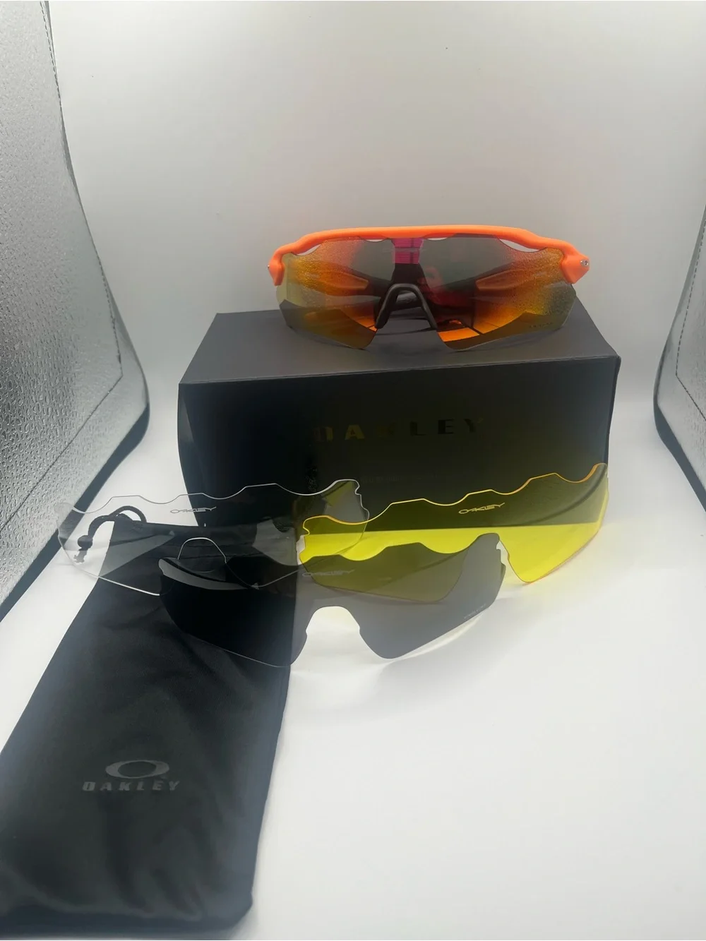 Men's Orange Sports Sunglasses - Performance Swim/Active Eyewear